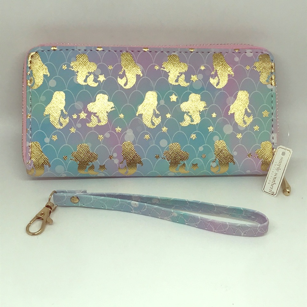 Simply Southern Mermaid wallet Wristlet Gold